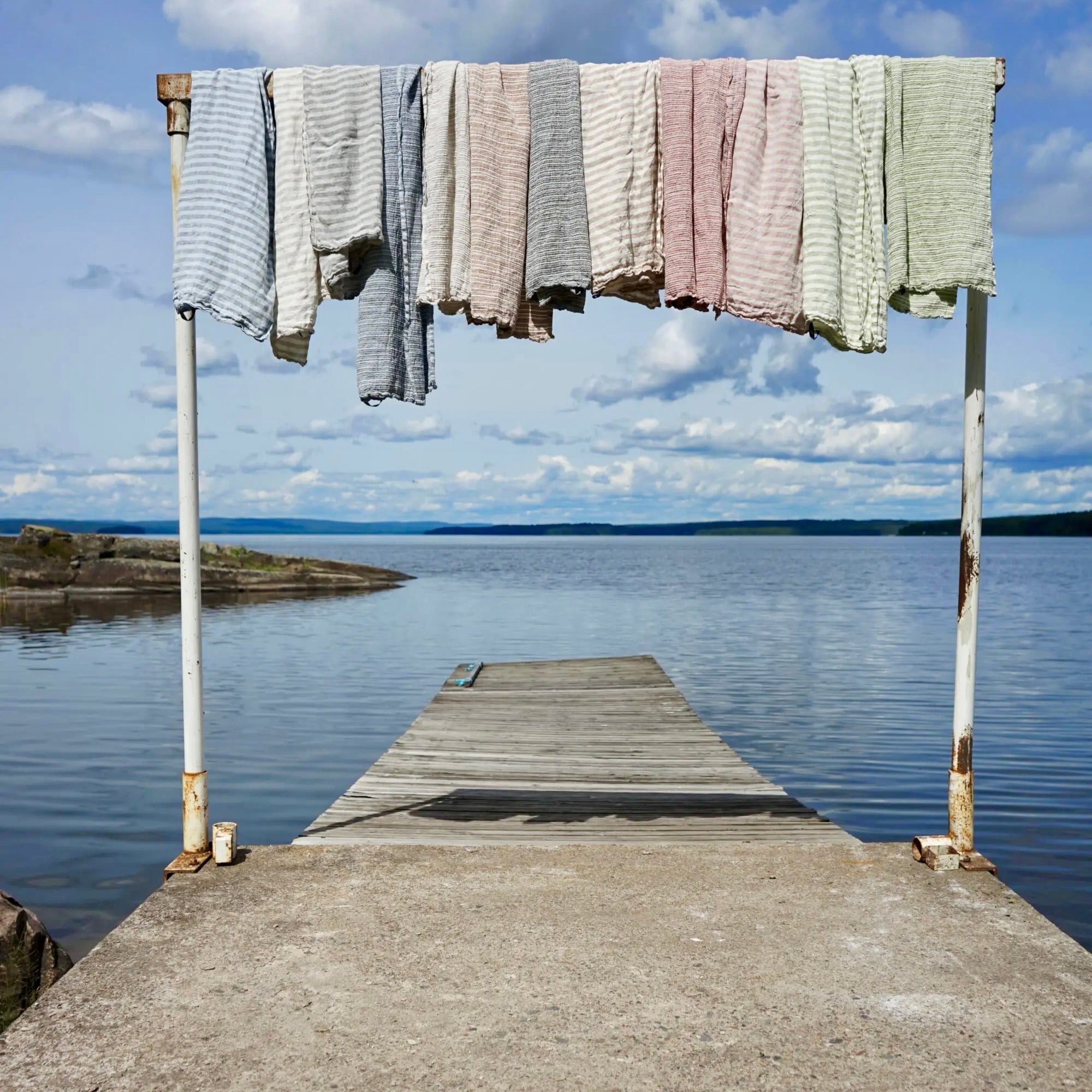 ''SIGNE' badehåndklæder 90x160 cm' - Badehåndklæder by Rune-Jakobsen Design